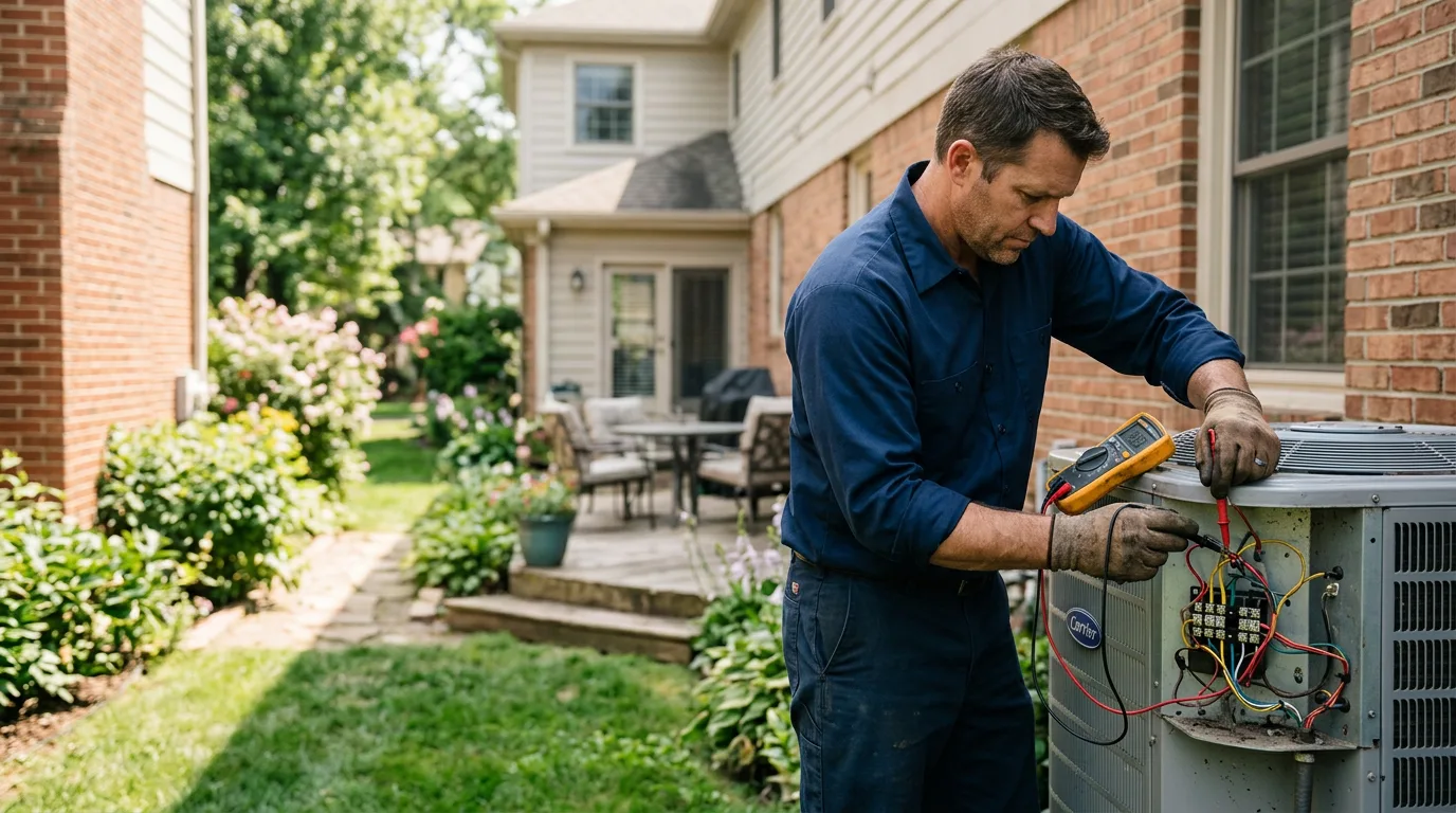 HVAC technician working near Pillsbury, ND